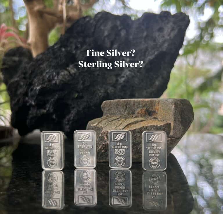 fine silver sterling silver