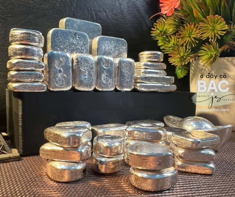 Bạc thỏi nguyên chất 999