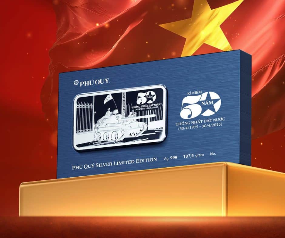 Bạc thỏi kỷ niệm 50 năm thống nhất đất nước