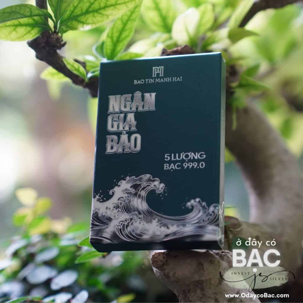 Bạc thỏi Bảo Tín Mạnh Hải Ngân Gia Bảo 5 Lượng